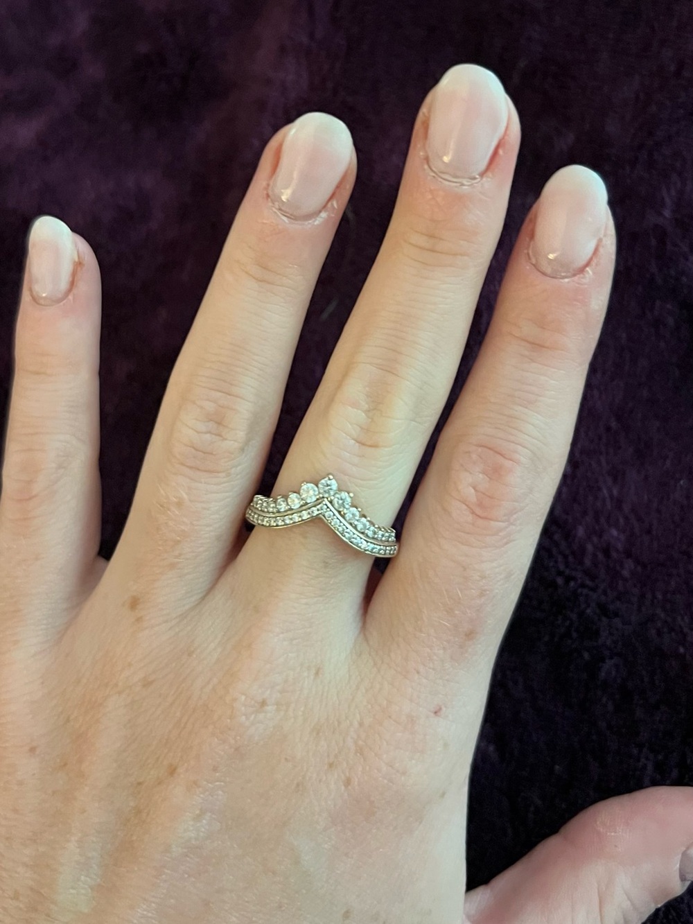 Pandora Princess Wishbone Ring